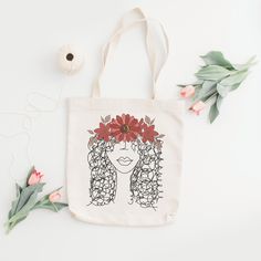 Natural Reusable Flower Crown Curls Eco-Friendly Organic Cotton Tote Shopping Bag Introducing our eco-friendly 100% organic cotton tote bag with a unique design, the perfect accessory for anyone looking to make a sustainable statement! From groceries to gym clothes, this tote bag has plenty of room for everything you need! Crafted from high-quality, GOTS-certified organic cotton, this tote bag is not only durable and practical but also environmentally conscious. With its sustainable and biodegradable materials, you can feel good knowing you're reducing your carbon footprint and supporting fair trade practices. The bag's sturdy handles make it easy to carry comfortably, even when it's loaded up with heavy items. And when you're not using it, the bag folds up neatly for easy storage. This to Eco-friendly Red Canvas Bag As Gift, Eco-friendly Red Canvas Bag For Daily Use, Eco-friendly Red Reusable Bag, Organic Cotton Canvas Bag For Gift, Eco-friendly Natural Canvas Bag For Spring, Eco-friendly Red Cotton Canvas Bag, Eco-friendly Red Cotton Bag, Organic Cotton Bags For Gift, Organic Cotton Bag For Gift