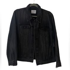 Distressed Denim Jacket Black Washed Edgy Denim Jacket, Edgy Washed Black Denim Jacket, Oversized Distressed Black Outerwear, Trendy Distressed Black Denim Jacket, Trendy Black Distressed Denim Jacket, Black Distressed Denim Jacket For Spring, Trendy Black Washed Denim Jacket, Spring Black Distressed Denim Jacket, Casual Black Ripped Outerwear