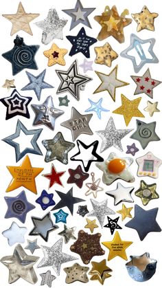 many different types of stars are arranged together