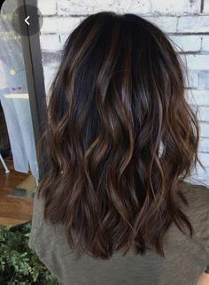 Subtle Lowlights, Kort Bob, Dark Brunette, Brunette Balayage Hair, Balayage Brunette, Hair Inspiration Color