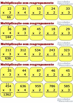 the printable worksheet for multiplicacions and regrament