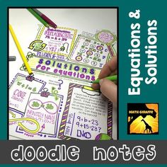 an image of doodle notes for students to practice their handwriting and writing skills on