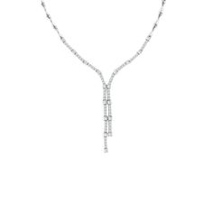 100% Natural Diamonds, Not Enhanced in any way Round Cut Diamond Necklace 2.11CT G-H  SI   14K White Gold,   Prong style,  17 gram 16 inches in length 77 diamonds  N4406WD   ALL OUR ITEMS ARE AVAILABLE TO BE ORDERED IN 14K WHITE, ROSE OR YELLOW GOLD UPON REQUEST. All Chains of Pendants and Necklaces Can be Requested in Luxury Baguette Diamond Necklace For Formal Events, Formal Dazzling Necklace With Brilliant Cut, Dazzling Platinum Necklace For Formal Occasions, Dazzling White Gold Necklace For Formal Events, Dazzling Formal Necklace With Brilliant Cut, Luxury Diamond Necklace With Baguette Cut, Platinum Necklace With Baguette Cut Diamond Accents, Dazzling Brilliant-cut Necklace For Formal Occasions, Formal Baguette Cut Diamond White Necklace