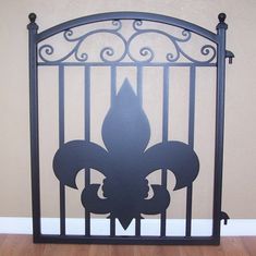 Fleur De Lis Metal Art Iron Garden Gate Image 1 Elk Silhouette, Gate Pictures, Iron Garden Gates, Gate Decoration, Garage Door Makeover, Fence Art, Bamboo Garden, Great Dane Dogs, Iron Wall Decor