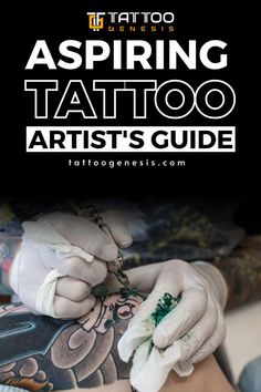 Here is a tattoo artist doing a tattoo on his arm Practice Drawing Exercises, Covering Tattoos With Makeup, Knitting Tattoo, Jawline Exercise, Tattoo Techniques