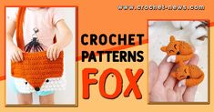 crochet patterns for fox purses and handbags