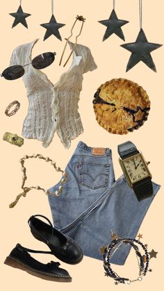 #outfitinspo #outfit #fall #pie #blue #blueberry #fruit #star Estilo Hippy, Blueberry Fruit, Outfit Fall, Mode Vintage