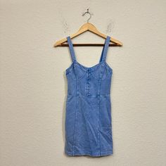 Nwt Free People Intimately Denim Corset Bodycon Slip Dress In Blue Sz Xs W9843 New With Tags! Never Worn! Embrace Your Curves With This Stunning Nwt Free People Intimately Denim Corset Dodycon Slip Dress In Blue Sz Xs W9843. The Sleeveless Mini Dress Features A Sweetheart Neckline And A Hook & Eye Closure For A Perfect Fit. The Denim Fabric Is Made Of 96% Cotton And 4% Spandex, Providing A Comfortable And Stretchy Fit. This Dress Is Perfect For Any Occasion, Whether It's A Casual Day Out Or A Pa Denim V-neck Mini Dress, V-neck Denim Mini Dress, Denim Blue V-neck Mini Dress, Blue Patchwork Denim Dress Knee-length, Denim Blue Cotton V-neck Mini Dress, Cocktail Event, Denim Corset, Sleeveless Mini Dress, Free People Dress