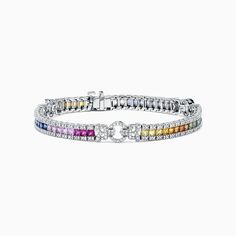 Effy Watercolors 14K White Gold Multi Sapphire & Diamond Bracelet, 7.66 TCW Sapphire Diamond Necklace, Sapphire Diamond Pendant, Sea Stars, Sapphire And Diamond Earrings, Seahorse Pendant, Multi Sapphire, Rings Jewelry Fashion, Effy Jewelry, Sapphire Diamond Ring