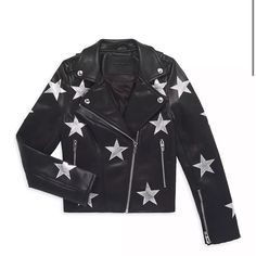 In Really Good Condition Girls Jacket!!! Blank Nyc, Girls Jacket, Kids Jacket, Motorcycle Jacket, Vegan Leather, Kids Shop, Jackets & Coats, Stars, Leather