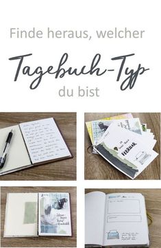 an open notebook with the words tagebuh - tip du bist