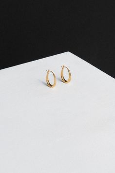 Tiny Egg Hoops Drop Hoop Earrings, Sophie Buhai, Vermeil Jewelry, Egg Shape, Gold Vermeil, Everyday Wear, 18k Gold, Egg, Pearl Earrings