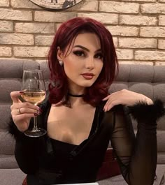 free jooin dating online #dating #online #love #beauty Short Mullet, Wine Red Hair, Wine Hair, Red Hair Inspo, Dark Red Hair, Burgundy Hair, Foto Poses, Hairstyle Women