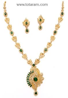 Uncut Diamond Necklace, Indian Gold Jewelry, 22k Gold Necklace, Temple Jewelry Necklace, Antique Gold Jewelry Indian, 22k Gold Jewelry, Gold Jewelry Stores, Antique Gold Jewelry, Diamond Necklace Set