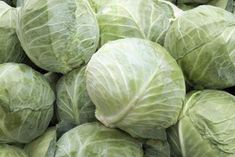 a pile of cabbages sitting next to each other