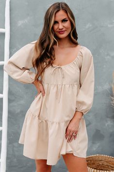 Boho Hat, Flying Monkey Jeans, Tan Dresses, Gingham Print, Jeans Size Chart, Outfit Combinations, Shoulder Design, Tiered Dress, Thigh High Boots