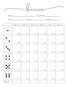 a printable calendar with black dots and the word's name in cursive writing