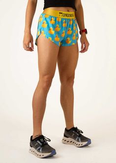 Do you have ChicknLegs? More rubber ducks to add to your collection. These are the perfect shorts for trail running, road racing, and everything in between! The ChicknLegs 1.5" split running shorts are known for their lightweight fabric, ultra soft liners, comfortable waistbands, and funny printed designs. Features: ✔ Soft elastic waistband provides a smooth fit that stays in place ✔ Rear zipper pocket to stash the essentials✔ Black mesh liner offers full coverage and breathability✔ Machine wash Stop Bragging, Rubber Ducks, Split Legs, Chicken Legs, Rubber Ducky, Road Racing, Rubber Duck, Fun Prints, Trail Running