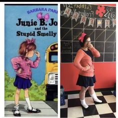 Junie B Jones Costume Teacher, Classroom Hangings, Junie B Jones Costume, Book Character Parade, Literary Costumes, Book Character Costume, Book Parade