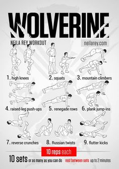 a poster with instructions on how to do an exercise for the whole body, including exercises and