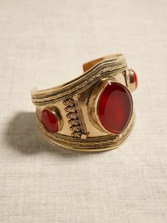 Alexandria Red Onyx Cuff | Aureus + Argent | Banana Republic Ancient Roman Jewelry, Vintage Indian Jewelry, Egyptian Bracelet, Egypt Jewelry, Roman Jewelry, Headpiece Jewelry, Egyptian Jewelry, Egyptian Goddess, Dope Jewelry