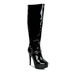 Take your style to new heights with these London Rag patent Stiletto women's knee-high boots.Click this FOOTWEAR GUIDE to find the perfect fit and more! Take your style to new heights with these London Rag patent Stiletto women's knee-high boots. Click this FOOTWEAR GUIDE to find the perfect fit and more! SHOE FEATURES High-shine faux patent leather Sleek stiletto heelSHOE CONSTRUCTION Synthetic upper Polyurethane lining TPR outsoleSHOE DETAILS Almond toe Zipper closure Padded footbed 5.31-in. h Knee-high Patent Leather Boots For Night Out, Patent Leather Knee-high Boots For Night Out, Edgy Fitted Patent Leather Boots, Knee-high Patent Leather Heeled Boots For Night Out, Patent Leather Knee-high Boots For Night Out In Fall, Patent Leather Knee-high Boots With Round Toe For Party, Edgy Knee-high Boots For Formal Occasions, Edgy Formal Knee-high Boots, Knee Thigh Boots