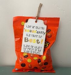 a bag of candy that says, i love you to the very berryy best