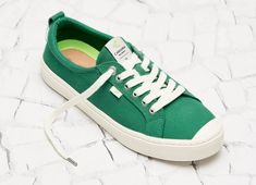 OCA Low Green Canvas Sneaker For Women 		 		 		 			| C A R I U M A Neutral Color Shoes, Concept Sneakers, Canvas Sneakers Men, Sneaker For Women, Canvas Sneakers Womens, Toes Designs, Green Sneakers, Colorful Shoes, Sperry Sneaker