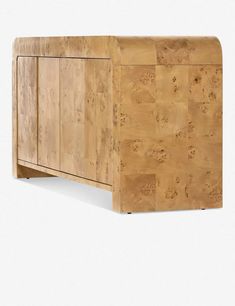 the sideboard is made out of wood