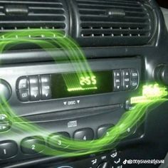 an image of a car radio with the number 55 on it's display screen