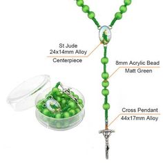 Adjustable Green Spiritual Rosary, Adjustable Green Rosary With Round Beads, Green Beaded Spiritual Rosary Bracelet, Green Beaded Spiritual Rosary, Green Spiritual Rosary Bracelet With Round Beads, Spiritual Green Rosary Bracelet With Round Beads, Green Beaded Rosary, Handmade Green Rosary, Green Beaded Rosary With Round Beads