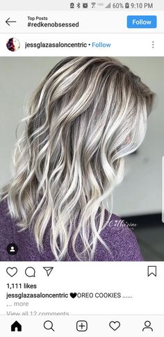 Icy Blonde Hair Highlights, Grey Balayage, White Ombre Hair, Blonde Ombre Hair, Shoulder Length Bob Haircut, Root Melt, Ombre Blond, Icy Blonde Hair, Blond Balayage