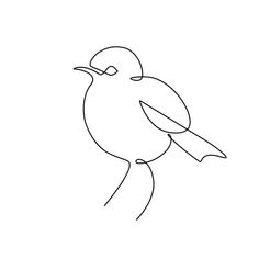 the outline of a bird on a white background