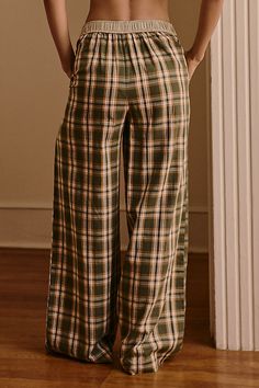 Cotton Side slant pockets Pull-on styling Machine wash Imported | The Wren Boxer Pants by Anthropologie: Flannel Edition, Women's, Size: Largearge, Cotton Pajama Pants Street Style, Early 2000s Pajamas, Pyjamas Aesthetic Winter, Cute Pjs Outfits, Comfy Gifts, Christmas Pajamas Aesthetic, Cute Pj Pants, Pjs Aesthetic, Pajama Pants Outfit