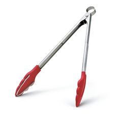 a pair of tongs sitting on top of each other in front of a white background