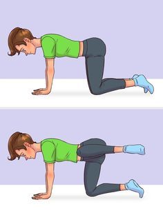 a woman is doing an exercise on her stomach