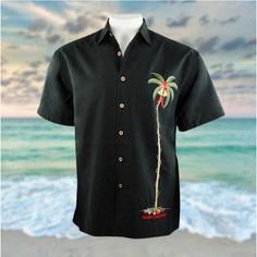 Black Men's Shirt Coconut Tree Graphic Prints Turndown Black White Yellow Pink Navy Blue Street Casual Short Sleeves Button-down Print Clothing Apparel Sports Fashion Streetwear Designer Black Button-up Hawaiian Shirt For Beach, Black Button-up Camp Shirt For Beach, Black Button-up Camp Shirt For The Beach, Black Button-up Camp Shirt, Black Button-up Camp Shirt With Button Closure, Casual Black Camp Shirt With Button Closure, Black Camp Shirt With Buttons, Black Cotton Camp Shirt With Buttons, Cotton Camp Shirt With Buttons In Black