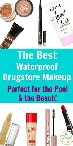 These waterproof makeup pics are perfect for swimming and the beach. These are the best drugstore beauty products to keep you looking great all summer without costing a fortune! #summer #beauty #waterproof #summerstyle #makeup #makeuptips Best Waterproof Makeup, Drugstore Beauty Products, Beach Makeup, Makeup Pics, Beauty Products Drugstore, Waterproof Makeup, Moisturizing Body Wash, Drugstore Makeup, Makeup Pictures