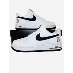 Brand: Nike Model: Nike Air Force 1 '07 Lv8 Shoes "Ny Vs Ny" White Black Style Number: Cw7297-100 Size: Us 8 Condition: New With Box. 100% Authentic - Guaranteed.! Please Look Carefully Your Correct Size Before Purchasing This Product Return Policies: We Accept Returns With A Full Money Back Guarantee In A 30 Days Window Period From The Day Of Your Purchase. Every Returned Product Must Be In New And Unused/Unworn Condition - No Exceptions. Money Will Be Refunded After Product Has Be Low-top Running Shoes With Logo For Streetwear, Streetwear Low-top Running Shoes With Logo Print, Nike Sneakers With Logo Print For Streetwear, High-top White Running Shoes With Logo Print, White High-top Running Shoes With Logo Print, White Running Shoes With Logo Print For Streetwear, Nike Sneakers With Logo Print And Round Toe, Casual Running Shoes With Logo Print For Streetwear, Nike Sneakers With Logo Print