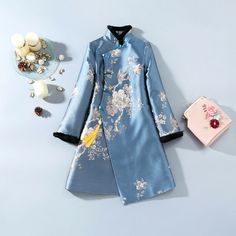 Find Lady Cotton Blend Windbreaker Retro Cheongsam Jacket Chinese Qipao Coat on eBay in the category Clothing, Shoes & Accessories>Women>Women's Clothing>Coats, Jackets & Vests. Chinese Hanfu Dress For Women, Wind Coat, Chinese Qipao, Modern Qipao, Warm Coats, Chinese Year, Cheongsam Dress, S M, Chinese Dress