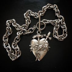 Immaculate Heart Necklace - Etsy Hearts Jewelry, Necklace Aesthetic, Immaculate Heart, Shiga, Dope Jewelry, Funky Jewelry, Jewelry Lookbook, Heart Locket, Jewelry Inspo