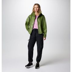 Women's Black Reimaging The Classic Cargo Pant, This Lightweight Take Features Recycled Nylon, A Comfortable Stretchy Waistband, And A Sleek Look You Can Wear Everywhere. Green Athleisure Cargo Pants For Outdoor Activities, Green Athleisure Cargo Pants For Outdoor, Functional Green Parachute Pants With Pockets, Fall Parachute Pants With Cargo Pockets For Outdoor, Fall Outdoor Parachute Pants With Cargo Pockets, Nylon Cargo Pants With Functional Drawstring For Hiking, Utility Parachute Pants With Drawstring For Outdoor, Functional Cargo Pants With Drawstring For Outdoor, Athleisure Parachute Pants With Drawstring For Outdoor