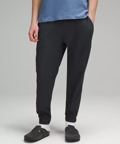 ABC Jogger | Men's Joggers | lululemon Sporty Lululemon Pants With Side Pockets, Lululemon Relaxed Fit Functional Bottoms, Sporty Lululemon Pants With Pockets, Functional 4-way Stretch Joggers For Jogging, Functional Joggers With Comfort Waistband And Tapered Leg, Functional Lululemon Pants With Side Pockets, Sporty Lululemon Pants With Comfort Waistband, Lululemon Casual Joggers With Elastic Waistband, Lululemon Activewear With Comfort Waistband