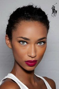 Skin Tone Makeup, Lipstick For Dark Skin, Dark Lipstick, Grunge Makeup, Red Lipstick, Brown Skin, Beautiful Makeup, Beauty Inspiration