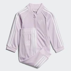 Adidas Sst Tracksuit In Pink Brand New With Tags Kids Color Light Pink Adidas Tracksuit Adidas Pink Fitted Sets, Fitted Pink Adidas Sets, White Fitted Playwear Set, Adidas Fitted Playwear Sets, Adidas Fitted Sets For Playwear, Fitted White Adidas Sets, Adidas White Long Sleeve Set, Adidas Sst Tracksuit, Sst Tracksuit