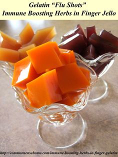 two small glass bowls filled with different types of fruit