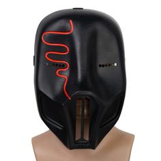 PRICES MAY VARY. Material :100% resin, environment-friendly material, breathable and comfortable. Mask Size :10*6*4 inches, suitable for most adult sizes. Design: Solid but not bulky, well made, colorful, with soft sponges inside,more comfortable to wear. The back of the mask is fitted with an elastic band, which can be adjusted to any size! Application: Perfect decoration, holiday gifts, Halloween, carnival, Christmas, Cosplay, costume party, collection ornaments, etc. Put on a mask: When you p Rave Costume Accessories For Cosplay And Halloween, Cyberpunk Halloween Costume Accessories, Black Novelty Masks And Prosthetics For Costume, Futuristic Halloween Cosplay Costume, Black Novelty Mask, Futuristic Cosplay Costume For Halloween, Black Novelty Costumes For Costume Party, Black Novelty Costume For Costume Party, Cyberpunk Halloween Mask Costume Accessory