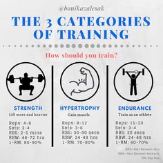 the 3 categores of training info sheet