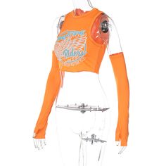 Fashion Babes Print Top Spring Orange Stretch Tops, Fitted Orange Tops With Graphic Print, Orange Crop Top, Product Name, Print Top, Street Style Women, Print Tops, Fashion Prints, Motorcycle Jacket