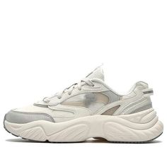 (WMNS) FILA FUSION Conch Sneakers 'Beige Grey' T12W341609FWA Stylish Sneakers, Conch, Perfect Pair, Grey, Sneakers